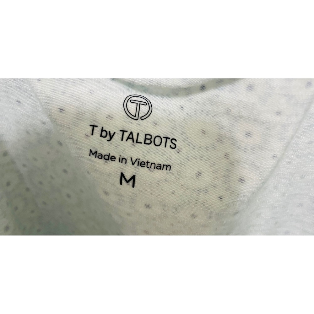 T by Talbots Women's Geometric Twist Back Cap Sleeve Top - Picture 2 of 3